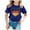 M402 Navy, variant on Tfken Girls Tshirts For Summer Crew Neck Short Sleeve Heart Print Tops Daily Wear Fashion Kids Comfortable Shirts Black Size 3-4 Years
