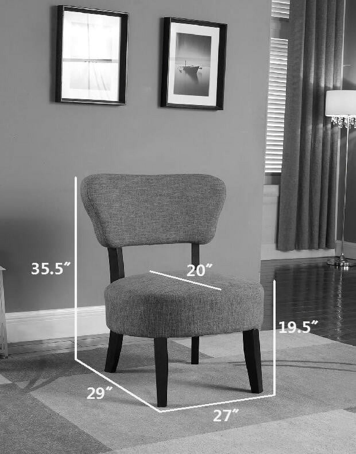 Nathaniel Home, Round Seat Accent Chair, Medium Density Foam, Gray