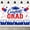 White, Red and Blue, variant on 2023 Graduation Decorations, Congrats Grad Graduation Photography Backdrop Banner for College High School Middle School Graduation Decor, Congrats Grad Banner-Red Blue