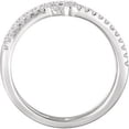 thumbnail image 2 of FB Jewels 14k White Gold 3/8 CTW Diamond Sideways Cross Ring Size 7, 2 of 2