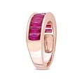 thumbnail image 2 of 2,70 carats (CTW) Rubis Ruby Ruby Ruby Ring Ring en argent plaqué rose, 2 of 5