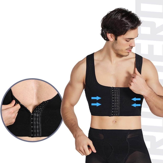 Maoww Men Chest Shape Vests Male Control Breast Gynecomastia Professional Slimming Tank Top Correct Corset Compressing Compression No.1