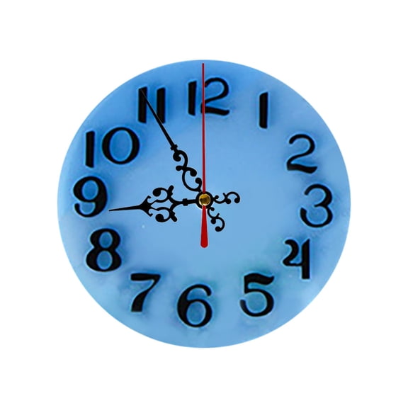 Epoxy Resin Clock Mold 6.1 Inch Silicone Mirror Casting for DIY Decor,1PC,Black