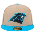 thumbnail image 2 of Men's New Era Tan Carolina Panthers   Logo Main 59FIFTY Fitted Hat, 2 of 6