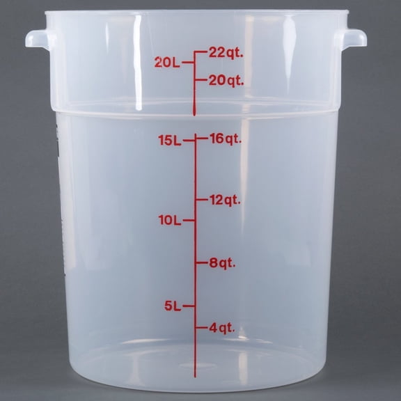 FOOD STOR CONT-RND-22QT- TRN