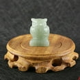 thumbnail image 6 of 40mm Carved Stone Owl Bird Figurine Gift Craft Ornament Feng Shui Desktop Decor, 6 of 8