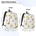 thumbnail image 3 of Lsque Gnome With Sunflower Pattern Canvas Daypack, Durable Backpack, High-quality Versatile Backpack,Vintage Compact Backpack-Medium, 3 of 6
