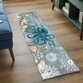 thumbnail image 4 of Blue Octopus Coastal Runner Rug 2x6 FT, Non Slip Hallway Carpet, Summer Beach Ocean Starfish Coral Washable Soft Floor Carpet Throw Runner Carpet Long Rug for Entryway Kitchen Bedside Sliding Door, 4 of 9