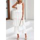 thumbnail image 4 of Vestido PRETTYGARDEN para mujer 2025, verano, sin mangas, midi, blanco, 4 of 9