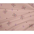 thumbnail image 4 of oneOone Polyester Lycra Fabric Leaves & Flower Floral Printed Fabric 1 Yard 56 Inch Wide, 4 of 4