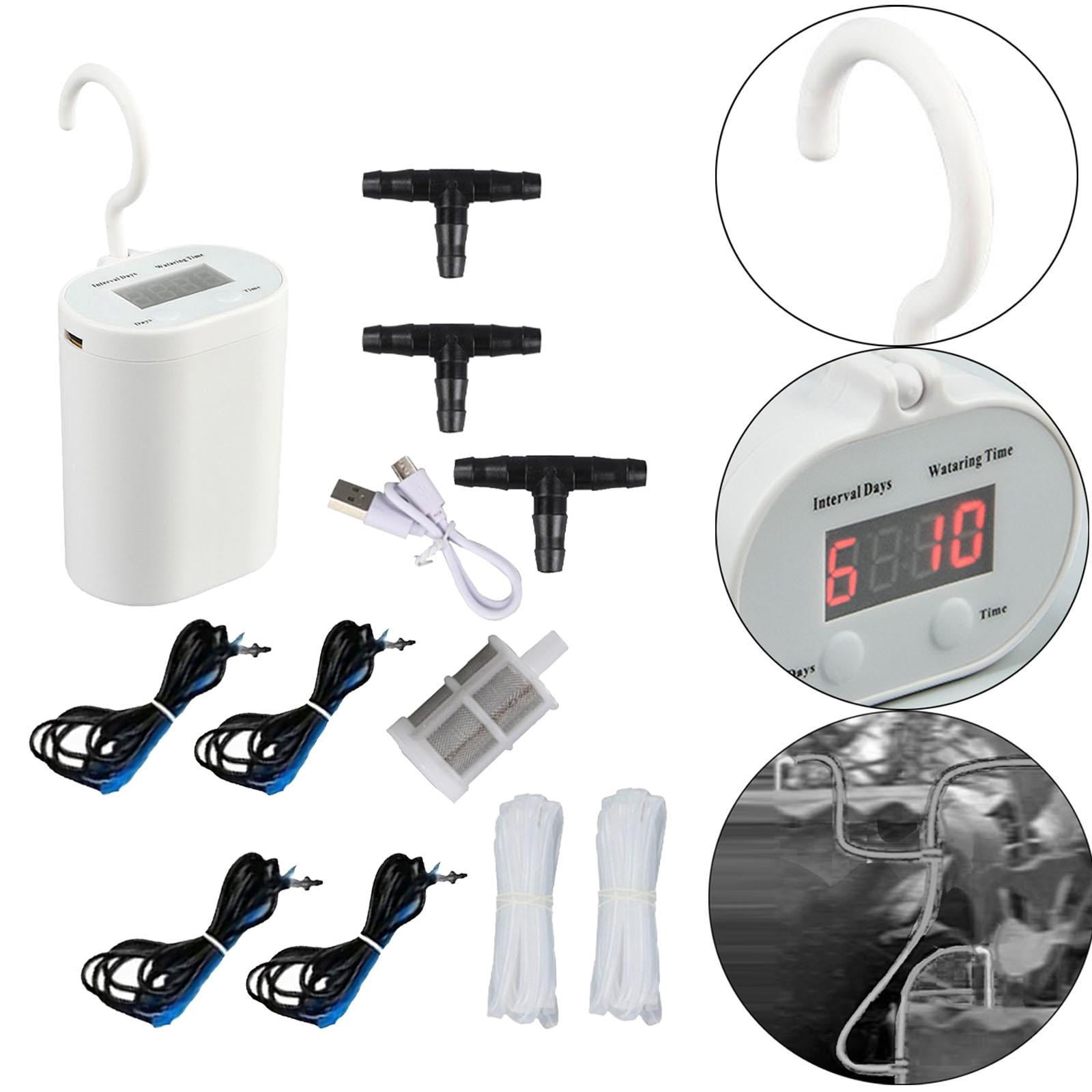 Vensio -Automatic Drip Irrigation System with Intelligent Sprinkler Timer, Professional 16-Pot Indoor Plant Watering Kit for Home and Office, USB Rechargeable 4m