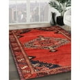 thumbnail image 3 of Ahgly Company Machine Washable Indoor Square Traditional Red Area Rugs, 6' Square, 3 of 7