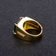 thumbnail image 4 of Anillos para Mujer, Regalos para Mujer Anillo Cuadrado Chapado en Oro para Hombre Abrir el Anillo, 4 of 5