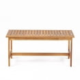 thumbnail image 5 of Kselythan Patio Chairs 3 Piece Acacia Wood Tabletop Conversation Set, Coffee Table With 2 Upholstered Chairs Weather Resistant Bistro Set For Porch Lawn Garden, 5 of 8