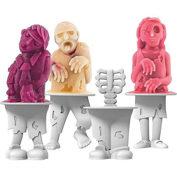 Flexible Silicone Zombies Pop Molds - Easily Removable, Dishwasher Safe
