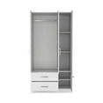 thumbnail image 5 of Depot E-Shop Armoire Wardrove 71", 4 Doors, Hanging Rod, 3 Cabinets, 6 Shelves, White, 5 of 5