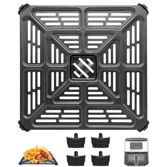GCQ Air Fryer Tray Replacement for Cuisinart AIR-200 6QT Air Fryer oven, 8.5'' Air Fryer Pan Replacement Air Fryer oven Accessories, Dishwasher Safe