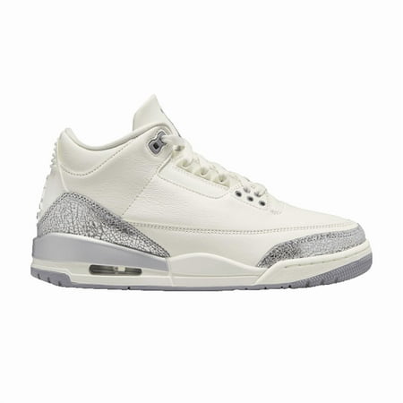 Air Jordan 3 Retro 'Sail Metallic Silver' Women's (Cream) - Size 5.5