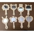 thumbnail image 2 of 10 Pcs Miroir à Main en Bois Mini Miroir de Vanité avec Poignée, 2 of 4