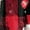 Red, variant on idosla Xmas Print Long Sleeve Lightweight Cardigan for Women Ugly Christmas Cute Loose Fit Tops with Pockets (Light Pink, S)