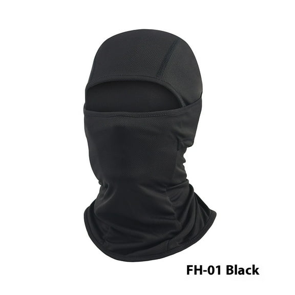 Ski Mask for Men Face Mask Women Summer Mask Full Head Cover for Motorcycle Helmet Football Sun Protection-black