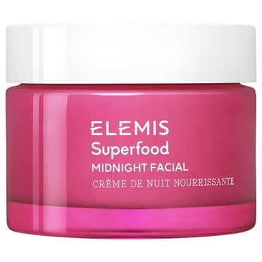 ELEMIS Superfood Midnight Facial | Prebiotic Night Cream Nourishes, Replenishes, Revives the Skin - 50 ml - 1.6 fl oz