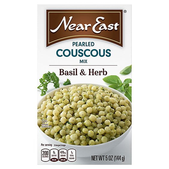 Near East Basil & Herb Pearled Couscous Mix, 5 oz (Pack of 4)
