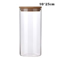 thumbnail image 2 of Glass Kitchen Storage Canister Large Capacity Storage Jar for Food Storage Organization  10*25cm, 2 of 7