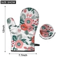 thumbnail image 6 of Cute Oven Mitts,Pioneer Flower Floral Print Pattern Oven Mitt 2-Pack Set,Kitchen Gloves for Oven,Heat Resistant Oven Mitts 7.7"x12", 6 of 7
