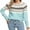 01 Blue, variant on Fair Isle Sweaters for Women Round Neck Lightweight Sweaters Casual and Holiday Christmas Sweaters Shermie