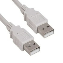 SANOXY Cables and Adapters; 6ft USB 2.0 A Male to A Male Cable, Ash White