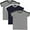 Granite Heather/VN Smoke/Navy/White/Granite Heather/VN Smoke, variant on Boys' Soccer Ringer Short-Sleeve T-Shirt (Pack of 3)