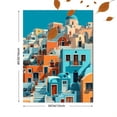 thumbnail image 3 of Qisvanset Paris Cityscape Oil Painting 12x16 Inch Hallway Wall Art, 3 of 8
