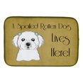 thumbnail image 1 of Alfombrilla para secar platos de Caroline's Treasures Maltese Spoiled Dog Lives Here, 14 x 21 Caroline's Treasures BB1456DDM, 1 of 1
