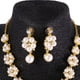 thumbnail image 5 of Rhinestone Faux Pearl Floral Colr Pendientes Conjunto De Boda Joyería Nupcial Sunnimix Conjunto de pendientes de collar, 5 of 7