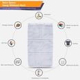 thumbnail image 6 of Mesh Shower Caddy Curtains Organizer - Hanging Bathroom Shower Curtain Rod / Liner Hooks Accessories with 6 Pockets Save Space in Small Bathroom Tub 4 Rings,White, 6 of 8