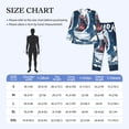 thumbnail image 4 of Fotbe Shark Pijama de Hombre con Estampado de Manga Larga, Conjunto de 2 Piezas, Ropa de Dormir Suave y Cómoda con Bolsillos-Medium, 4 of 7