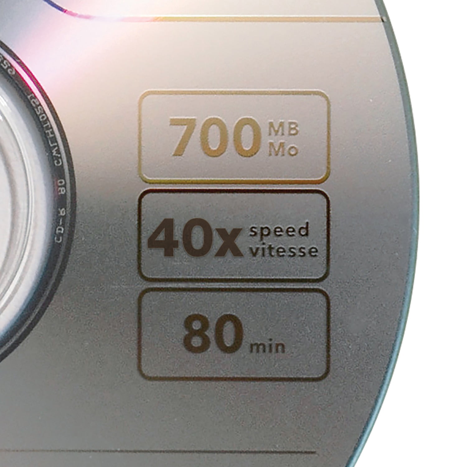 Verbatim 40x 80-Minute CD-R with Branded Surface, 25 Pack