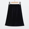 thumbnail image 2 of Loopsun Girls Skirts, Child's Summer Solid Kids Girls Botton Short Skirt Shorts Overalls Black 5-6 Years, 2 of 3