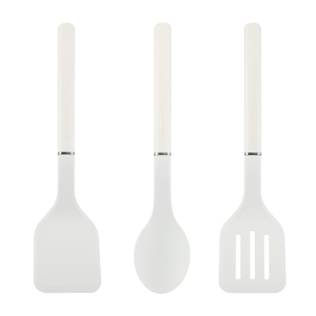 KitchenAid 3-Piece Cooking Utensils Set with Ergonomic Handles Porcelain