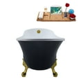 thumbnail image 4 of 55" Streamline N357BGL-BGL Clawfoot Tub and Tray With External Drain, 4 of 12