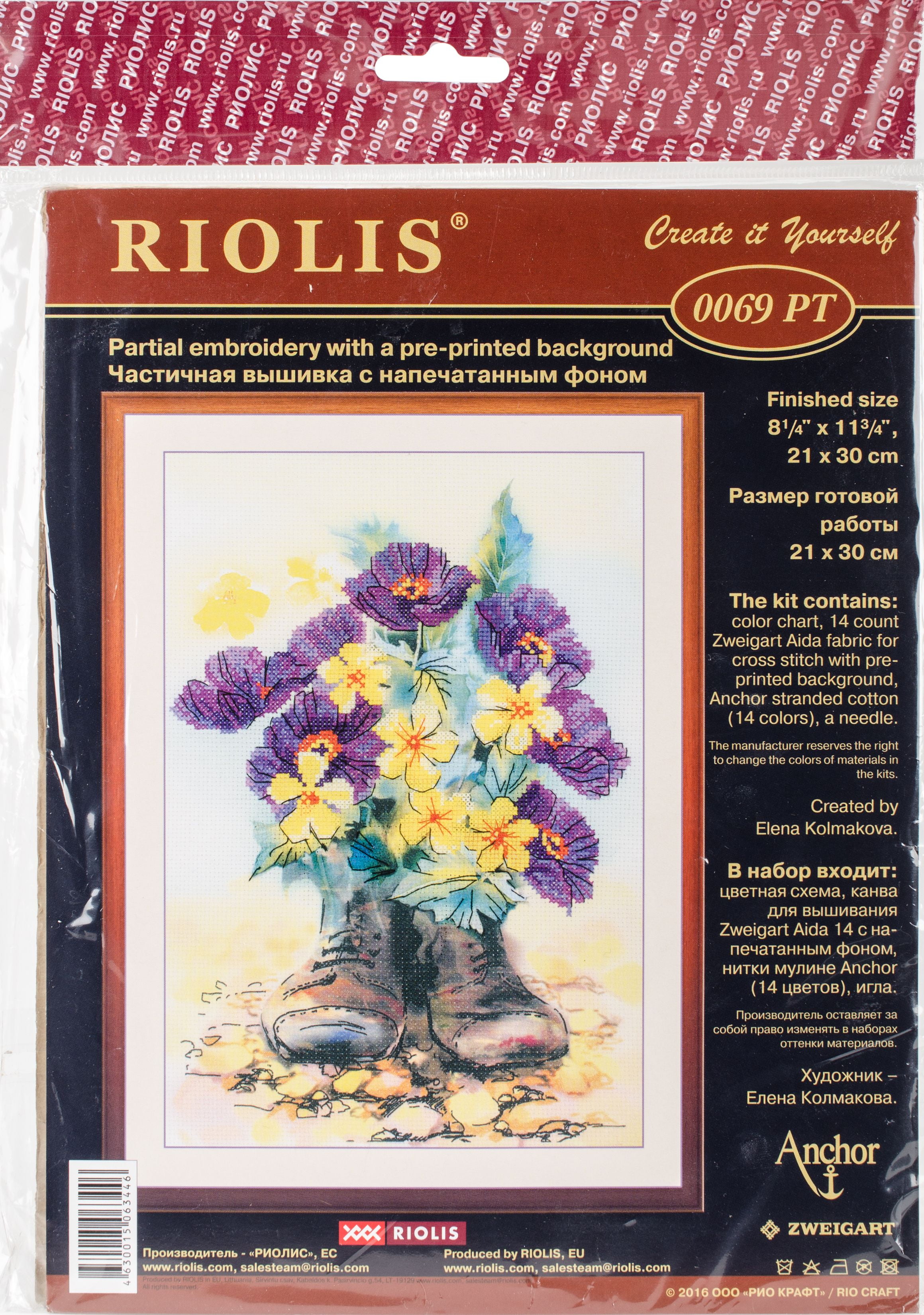 RIOLIS Stamped Cross Stitch Kit 8.25"X11.75"Second Life (14 Count