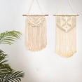 thumbnail image 4 of Colgante de pared tejido de macramé - Decoración geométrico bohemio bohemio bohemio para - Hermosa decoración de dormitorio de Sunnimix tapiz tejido macramé, 4 of 7