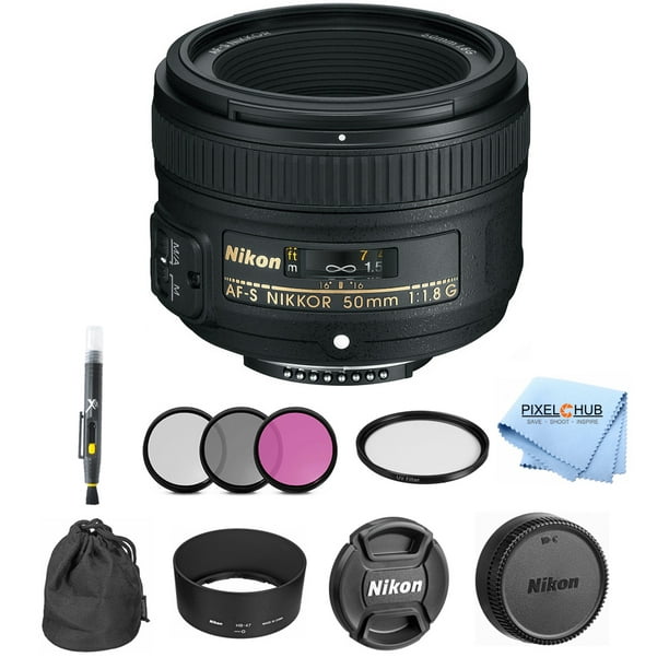 Nikon Af S Nikkor 50mm F 1 8g Lens Pro Bundle Walmart Com Walmart Com