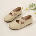 thumbnail image 2 of VUHXZWAF Girls Dress Shoes Toddler Flower Kids Ballet Flat Footwear School Wedding Party Shoes Size 13.5, 2 of 4