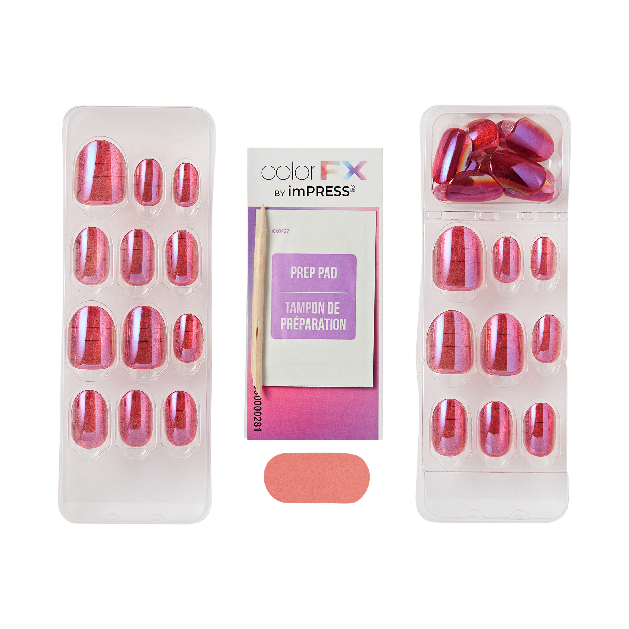 Kiss Impress Color FX Short Oval Press-On Nails, Pink, 30pc photo 5