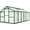 Green, variant on Acekid Greenhouse - 8x12 FT, Polycarbonate, Quick Setup, Aluminum, Large Walk-in, Heavy Duty