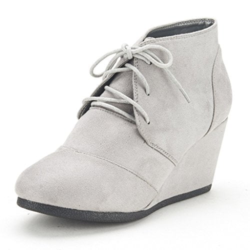 low wedge heel booties