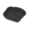 thumbnail image 4 of Plato de alimentación de es plato de bañera de es decoración de hábitat de tortuga plato de agua para serpientes suministros de mascotas semi acuáticas ranas Negro, 4 of 10