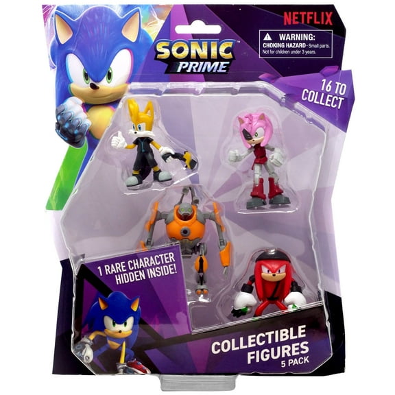 PMI Sonic The Hedgehog Series Action Figures, 5-Pack
